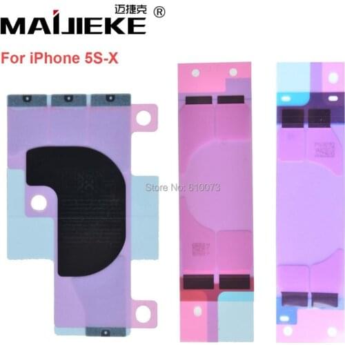 500PCS Ori Battery Sticker Strip Tape Glue For Apple iPhone X XS Max XR 6 6s 7 8 Plus 5s 5c SE Double Sided Battery Adhesive