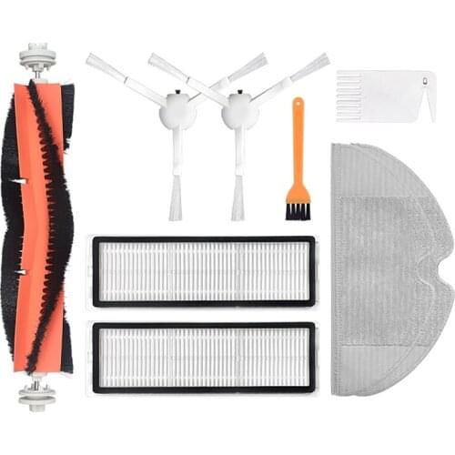 9PCS Hepa Filter Main Brush Mop Cloth Replacement Kits For Xiaomi Mijia 1C 2C / STYTJ01ZHM Robot Vacuum Cleaner Parts