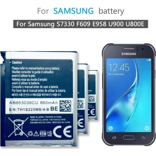 Phone Battery AB653039CE AB653039CU For Samsung S7330 F609 E958 U900 U800E U808E E950 U908E 880mAh
