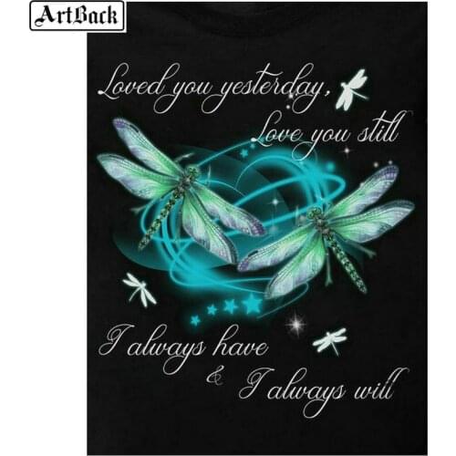 New 5d diamond painting dragonfly stickers scenery full square drill mosaic artwork 3d round diamond embroidery crafts gift