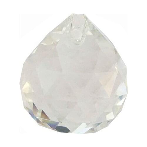 Free Shipping Air Mail Of 4pcs/Lot 40mm Transparent Crystal Faceted Ball For Wedding Party & Event Decorations