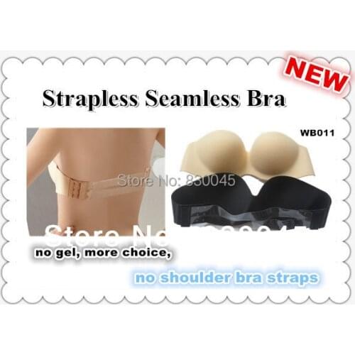 ONE-PIECE Strapless Seamless Lycra Wings Bra Wedding Dress Evening Dress WB011