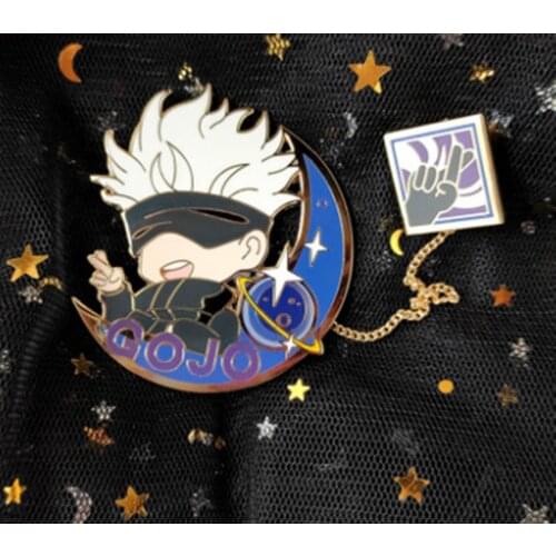 Cosmile Anime Jujutsu Kaisen Gojo Satoru Metal Badge Brooch Pin Pendant Collection Limited cCute Cosplay Christmas Cos Gift