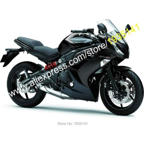 For Kawasaki Ninja ER-6F 2012 2013 2014 2015 ABS Parts ER6F 650R Full Black ABS Motorcycle Fairing (Injection molding)
