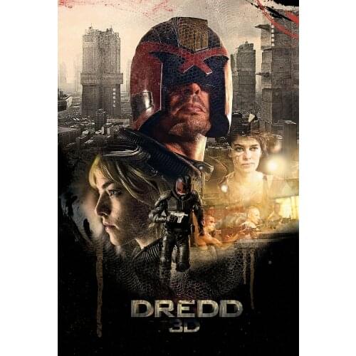 Dredd Movie Art Silk Poster Print 24x36inch