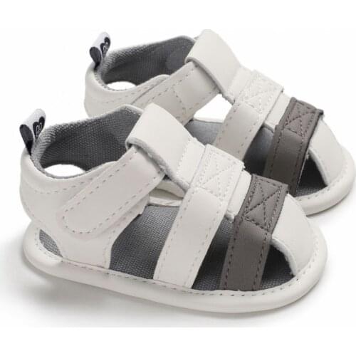 Breathable Anti-Slip Casual Baby Boy Sandals Baby Sandals Newborn Baby Boy Shoes Fashion PU Baby Boy Sandals