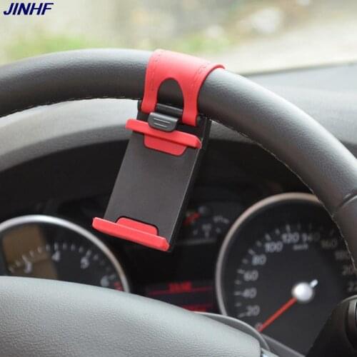 Hot sale 1pc Car Steering Wheel Mobile Phone Holder Mount Buckle Socket Holder GPS Stands