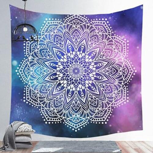 Mandala Tapestry Wall Hanging Room Carpet Psychedelic Tapestries Yoga Mat Dorm Tapestries Art Home Decoration Accessories