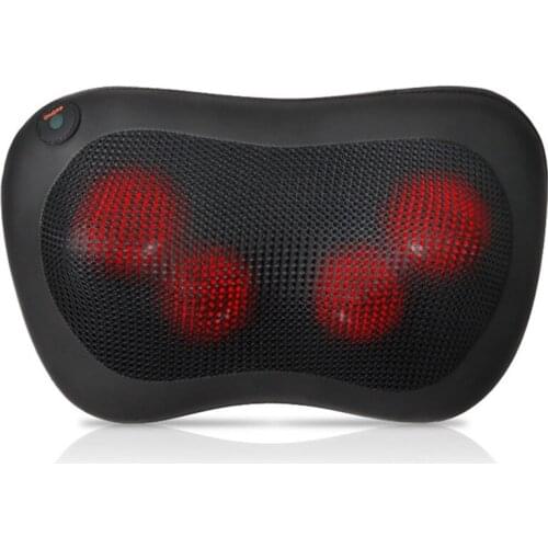 Head Neck Massager Car Home Cervical Shiatsu Massage Neck Back Waist Body Multifunctional Massage Pillow Cushion US Plug