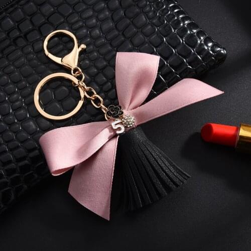 Fashion Keychain Bow Knot Key Chain Gifts for Women Llaveros Mujer Car Bag Accessories Keyring Holder Jewelry Accessory EH326