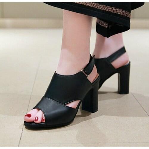 High heels office party slides fashion casual sandals sandalias mujer sapato feminino women summer pumps shoes woman D2559