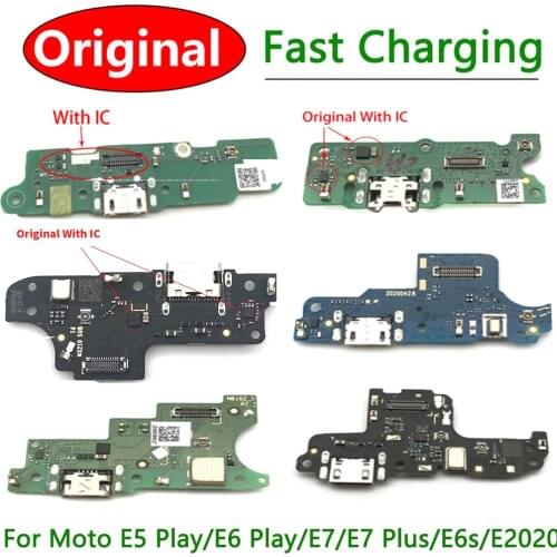 New Charger Port Dock Connector Board Flex For Motorola Moto E3 E4 E4T E5 E6 E7 Plus Play E6S USB Charging Port Board