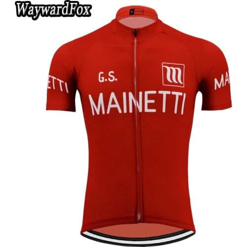 NWE mens Red retro jerseys Quick Dry cycling jersey short sleeve cycling clothing Road Bicycle clothes cycling Wear Quick Dry