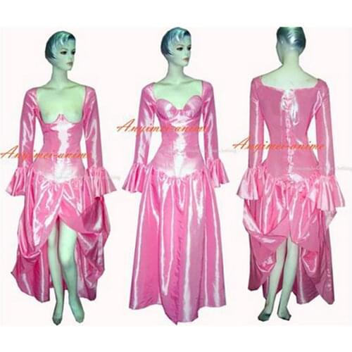 O dress the Story of O with bra pink Tafetta dress cosplay costume Tailor-made[G248]