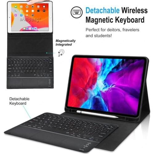 Suitable For 2021 Ipad Tablet Pen Slot Pro11 Bluetooth Keyboard Protective Cover Flip Type Protective Cover Office Accessories