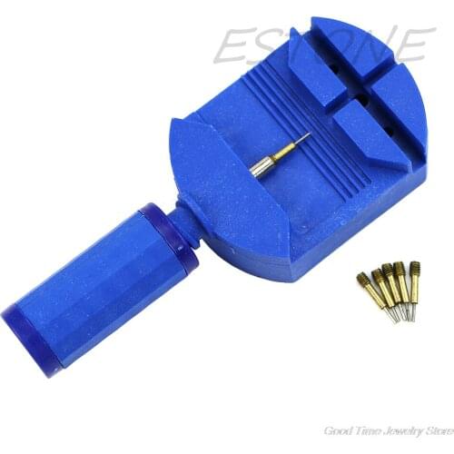 Professional Watch Band Bracelet Link Remover Adjust Repair Tool +5 Spare Pins M10 21 Dropshipping