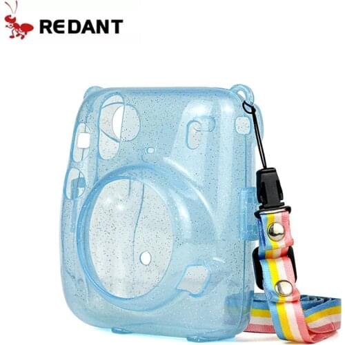 For Instax Mini 11 Crystal Transparent Protective Case Cover Bag for Fuji Fujifilm Instant Camera Bag Instax Mini 11