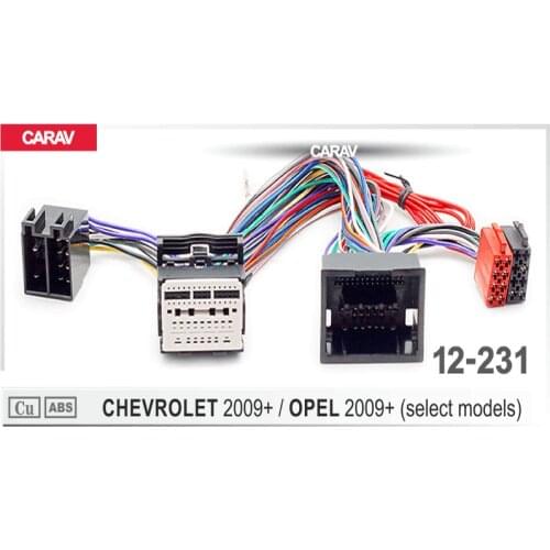 CARAV 12-231 ISO Radio Adapter for CHEVROLET for OPEL (select models) Wiring Harness Connector Lead Loom Cable Plug