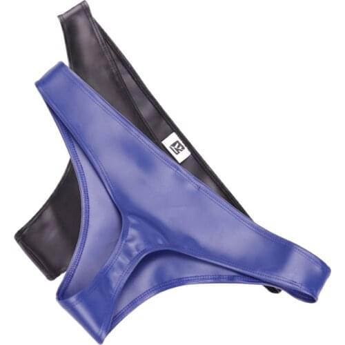 Plus Size Latex Snake Camo Low-Rise G-string Seamless Micro Thong T-Back G string Erotic Lingerie Thongs Gay Wear Stage