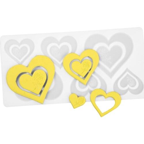 Diy Silicone Chocolate Decorative Mold Heart Rose Fondant Candy Mould Cake Decorating Making Home Kitchen Handmade Baking Tools