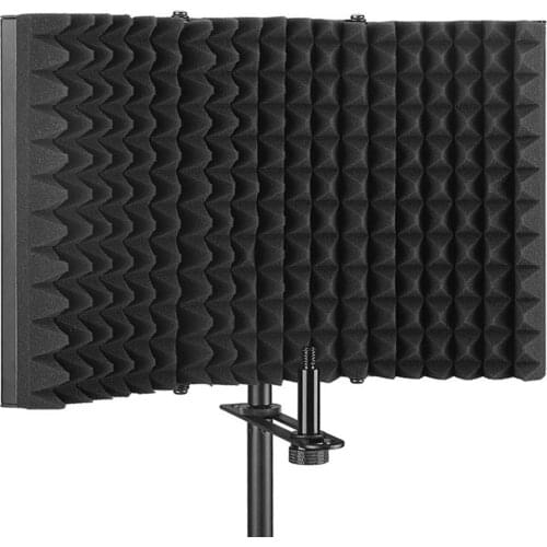 Studio Recording Mic Microphone Isolation Shield Microphone Recording Equipment Sound Mic Stand With Isolation Shield Gear Set