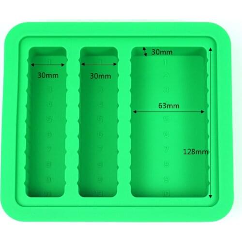 East and west size Silicone Mold Butter Mold, 4-Cavity Non-stick Silicone Butter Mould with Lip for Butter,ornBread, Cake