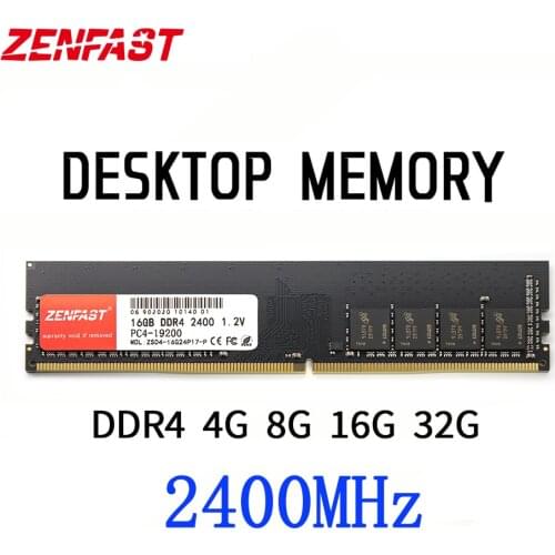 ZENFAST DDR3 DDR4 4GB 8GB 16GB 32GB Memoria Ram 1333 1600 2133 2400 2666MHz Memory Desktop Dimm Computer
