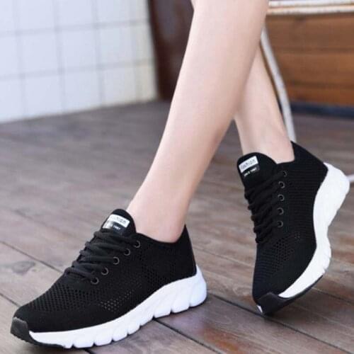 Women Shoes Flats Fashion Platform Loafers Casual Ladies Woman Vulcanize Shoes Walking Mesh Sneakers Zapatillas Mujer Feminino