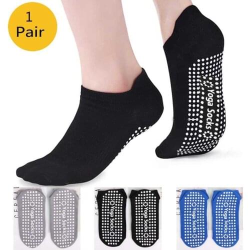 Women Yoga Socks Anti-Slip Pilates Ballet Dance Socks Good Grip Gym Fitness Sports Cotton Socks