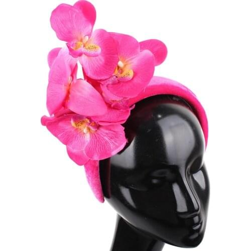 Beautiful Floral Decor Headband Wedding Bridal Hair Band Fascinators For Ladies Women Fashion Headwear Formal Dress Headdress
