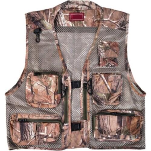 Outdoor Fishing Vests Quick Dry Breathable Multi Pocket Mesh Jackets Photography Hiking Vest Army Green Fish Vest