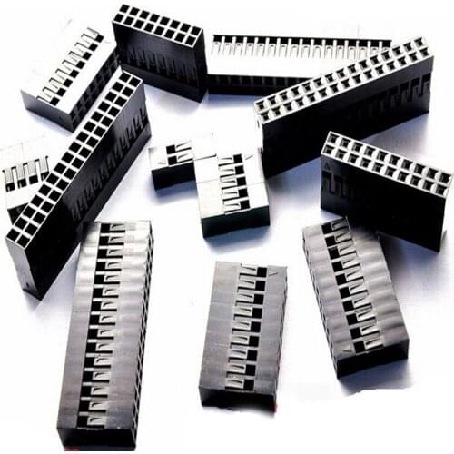 300PCS/Lot 2*2P Dupont Plastic Shell /plug Dupont Jumper Female Housing connector 2.54mm 2*2Pin Double Row