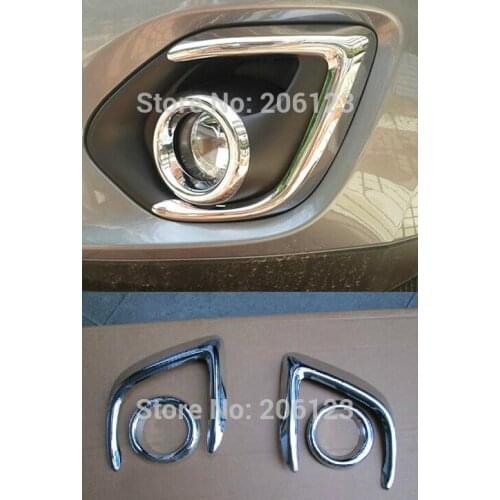 Wholesale Price 2013 for Mitsubishi ASX ABS Chrome Front Fog light Lamp Cover Trim 4 pcs
