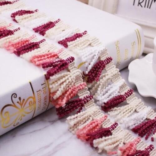 50yds Colors Broom Tassel Lace Trim Fringe Fabric DIY Clothing Accessories Home Textile Curtain Lace Sewing Decorative Material