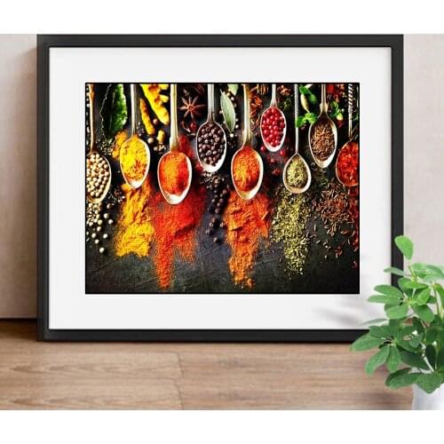 5D DIY Diamond Painting Kitchen Full Square Diamond Embroidery Cartoon Home Decoration Mosaic Picture Of Rhinestones