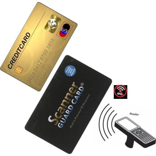 8.5x5.4cm RFID Blocking NFC Signals Shield Secure For Passport Case Purse Portable Credit Card Protector