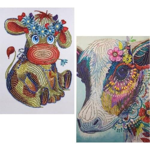 5D Special Shaped Partial Drill Diamond Painting Animal Mix Combination chart Diamond Embroidery Cross Stitch Affordable Cheap
