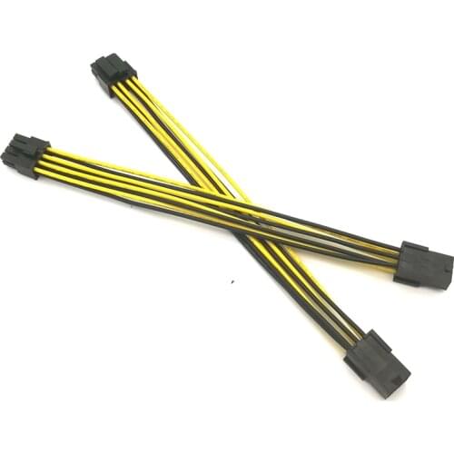 Angitu PCI-E 6Pin Female to CPU 8Pin 4+4Pin Power Adapter Cable