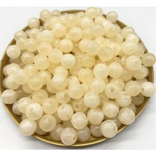 Wholesale 8 10 12 14mm Round Acrylic Beads Spacer Loose Beads For Jewelry Making DIY Bracelet Necklace#QG04