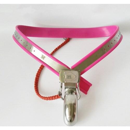 Black Pink Stainless Steel Y Style Male Chastity Belt Cock Cages Chastity Device Penis Ring Male Bondage Sex Toys for Man G22