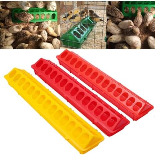 28 Grids Poultry Feeder Bird Pigeon Flip-Top Chicken Ground Anti-spread Rearing Trough Farming Tool Pheasant Feeding Bucket