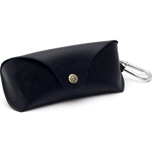 Fashion Hot Sale Men Women Portable Glasses Case PU Leather Fold-able Glasses Box For Eyeglass Oversize Sunglasses Bags Cover