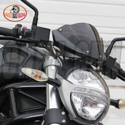 Motorcycle Accessories Sports Windshield WindScreen Deflector Viser VIsor Fits For Ducati Monster 696 796 1100 1100S MONSTER