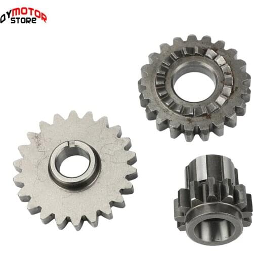 Motorcycle Start Gear Bridge Gear Driven Gear Kit For YX140 YinXiang 140cc 1P56FMJ Horizontal Engine Dirt Pit Bike Parts