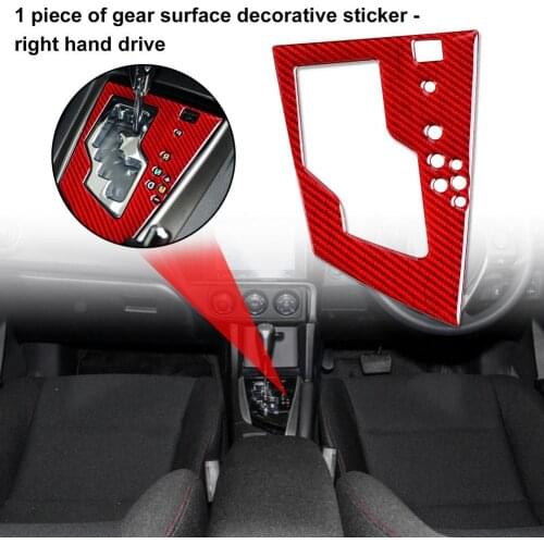 Panel Trim Sticker Dust-proof Waterproof Self-adhesive Car Gear Shift Panel Trim Cover for Toyota Corolla 2014-2018 Right Drive
