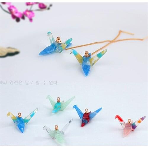 New Arrival 10pcs/lot 27*35MM 3D kawaii Animal Bird Acetic Acid Charms Acrylic Environmental Symphony Acetate Earring Pendants