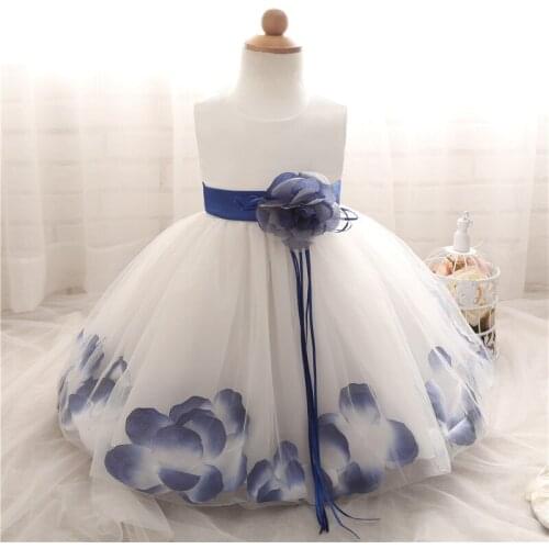 1st Birthday Party Flower Dress Baby Girl Clothes Infant Baby Girl Christening Gown Formal tutu Dress for Girls Size 0-24 Months
