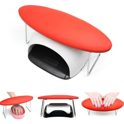 Portable Nail Art Hand Pillow Microfiber Leather Manicure Rest Hand Pillow for Professional Salon Nail Art Hand Rest Cushion Pad