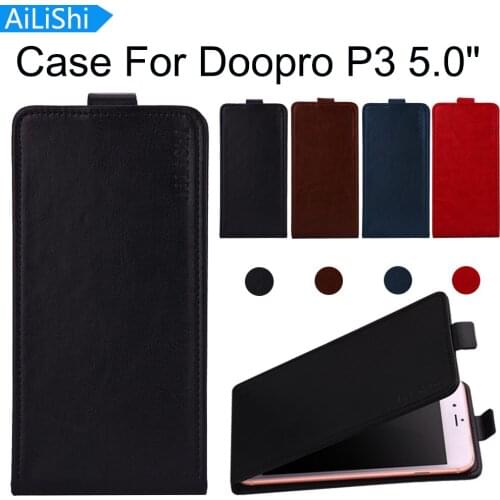 AiLiShi Factory Direct! Case For Doopro P3 5.0" PU Flip Fashion Leather Case Exclusive 100% Special Phone Cover Skin+Tracking