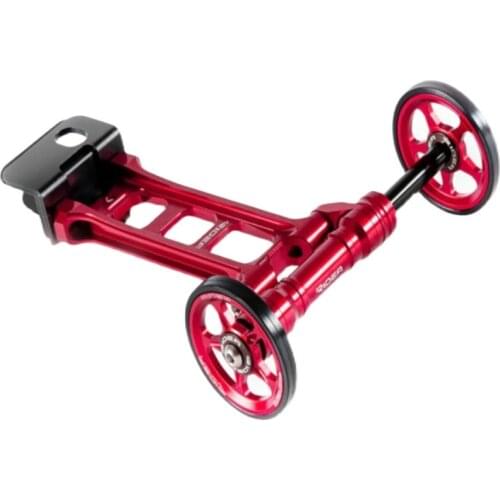 Folding bike push wheel + bracket for birdy bike disc and short V brake easy wheel compatible with 18/20 inch birdy
